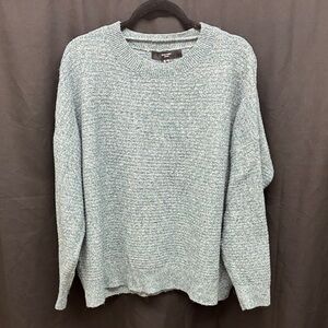 Vero Moda Women's Heathered Blue Crewneck Sweater